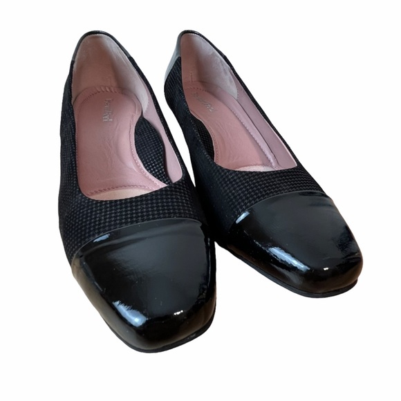 Beautifeel Cap Toe Patterned Suede and Patent Kitten Heel - Picture 6 of 10